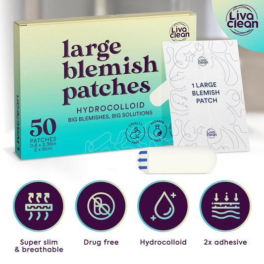 50CT Large Hydrocolloid Pimple Patches