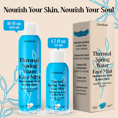 10 fl oz + 1.7 fl oz Thermal Spring Water Hydrating & Soothing Face Mist w/ Hyaluronic Acid & Aloe Vera - Image 8