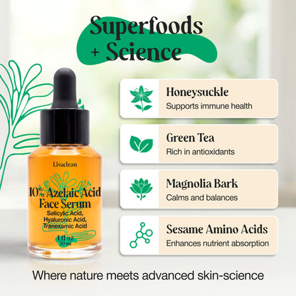 10% Azelaic Acid Serum for Face & Body - 30ml, 1 Fl Oz