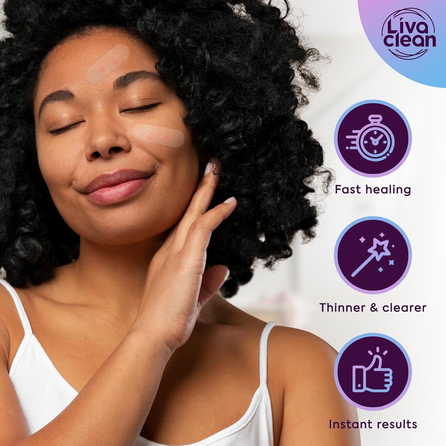 60CT Large Hydrocolloid Pimple Patches - Salicylic Acid, Tea Tree Oil & Calendula Oil