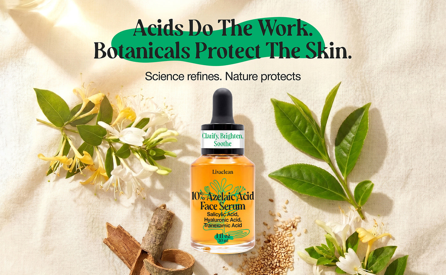 10% Azelaic Acid Serum for Face & Body - 30ml, 1 Fl Oz