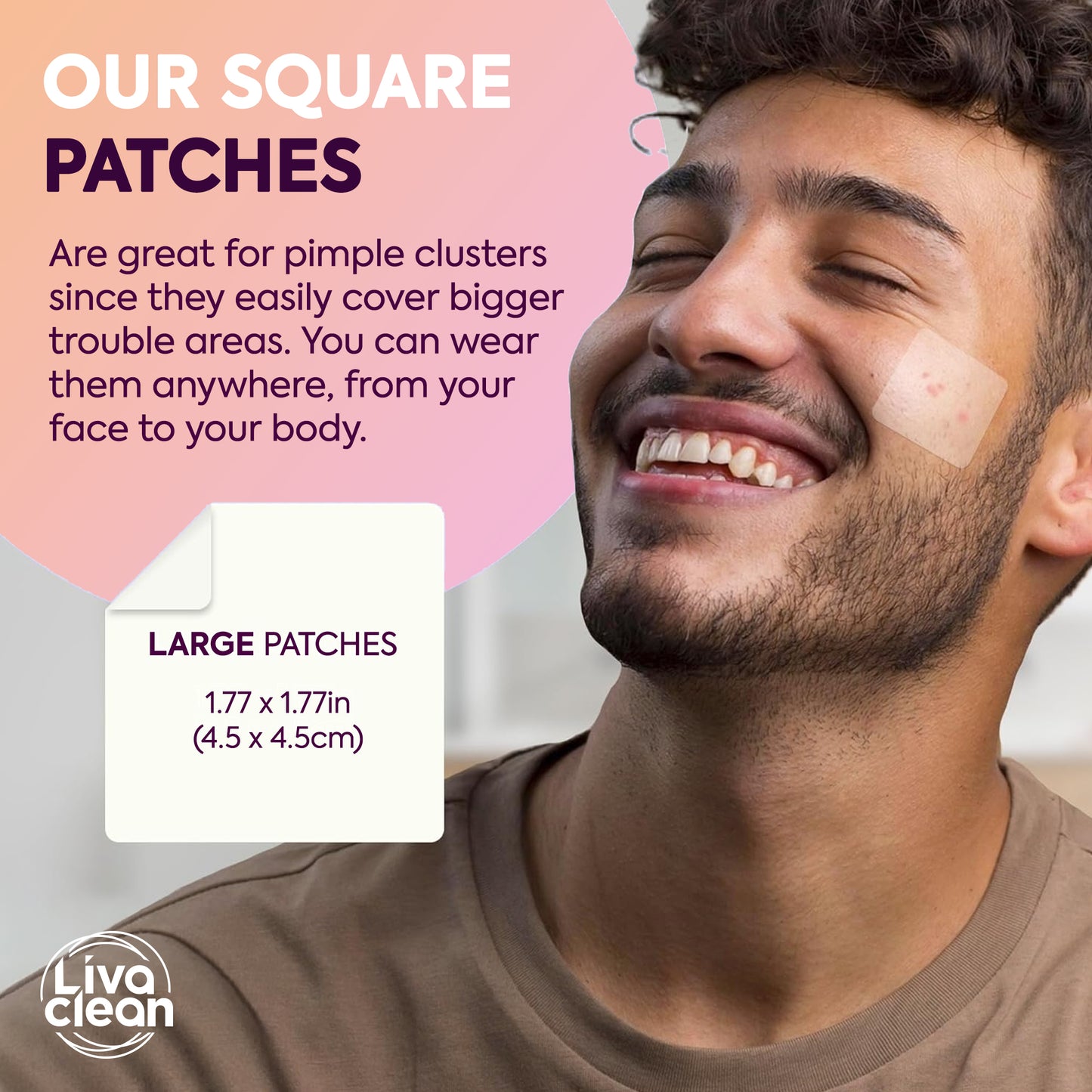40ct Square Large Pimple Patches