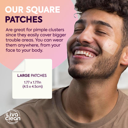 40ct Square Large Pimple Patches