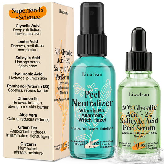 30% Glycolic Acid Peel Serum + Neutralizer Kit