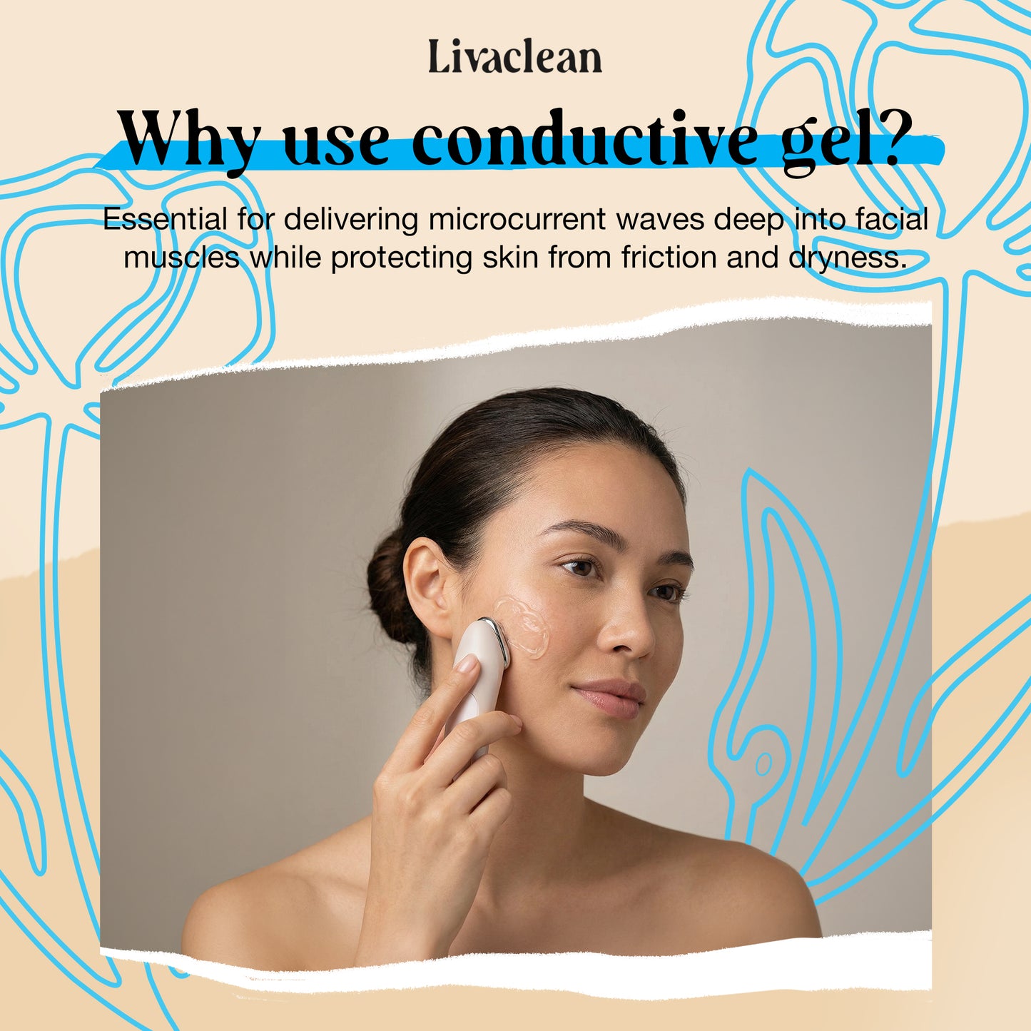 2 Pack Conductive Hydrating Gel for Microcurrent 8Oz & 3Oz