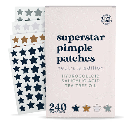 240 CT Neutrals Pimple Patches w/Salicylic Acid & Tea Tree Oil, Hydrocolloid