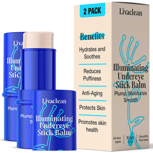 2 Pack Illuminating Under Eye Hydrating Stick Balm 20g/0.7 Oz