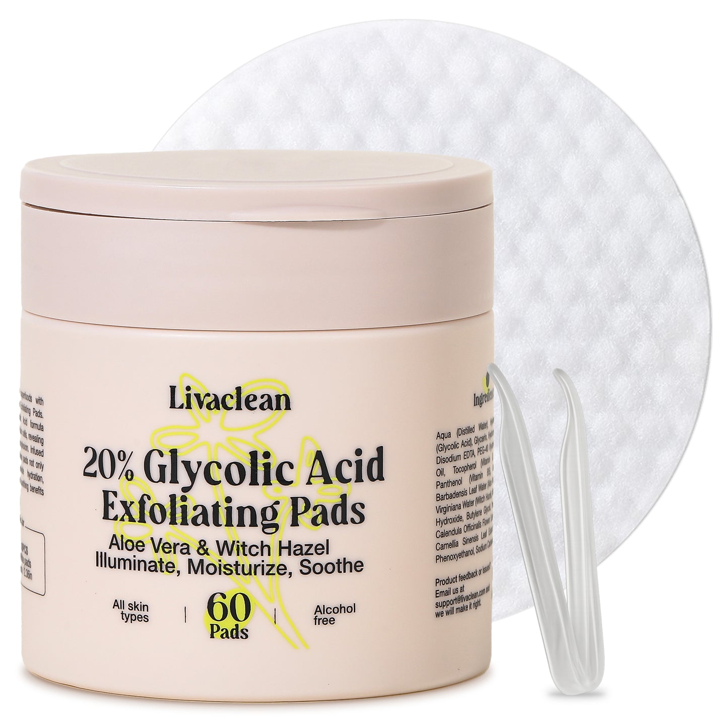 60 CT 20% Glycolic Acid Peel Pads