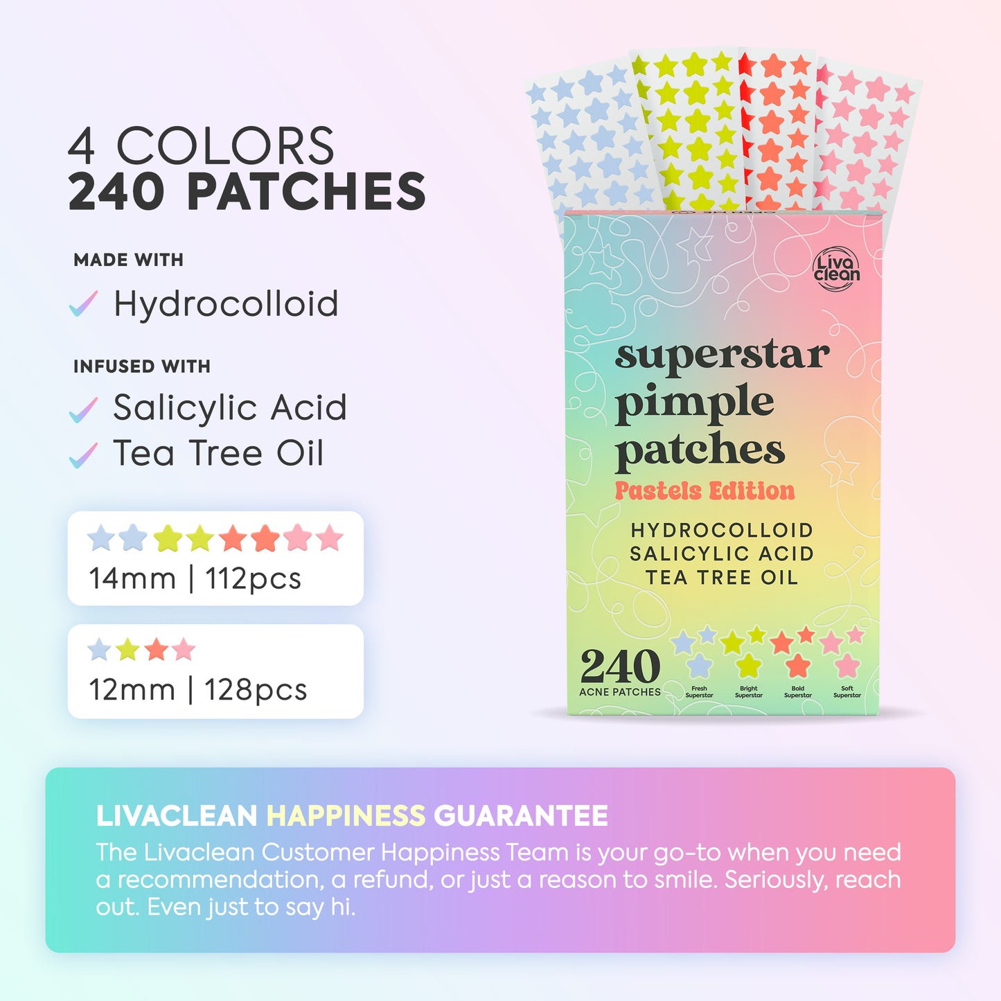 240ct Pretty Pastels Pimple Patches